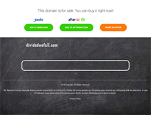 Tablet Screenshot of dividedwefall.com